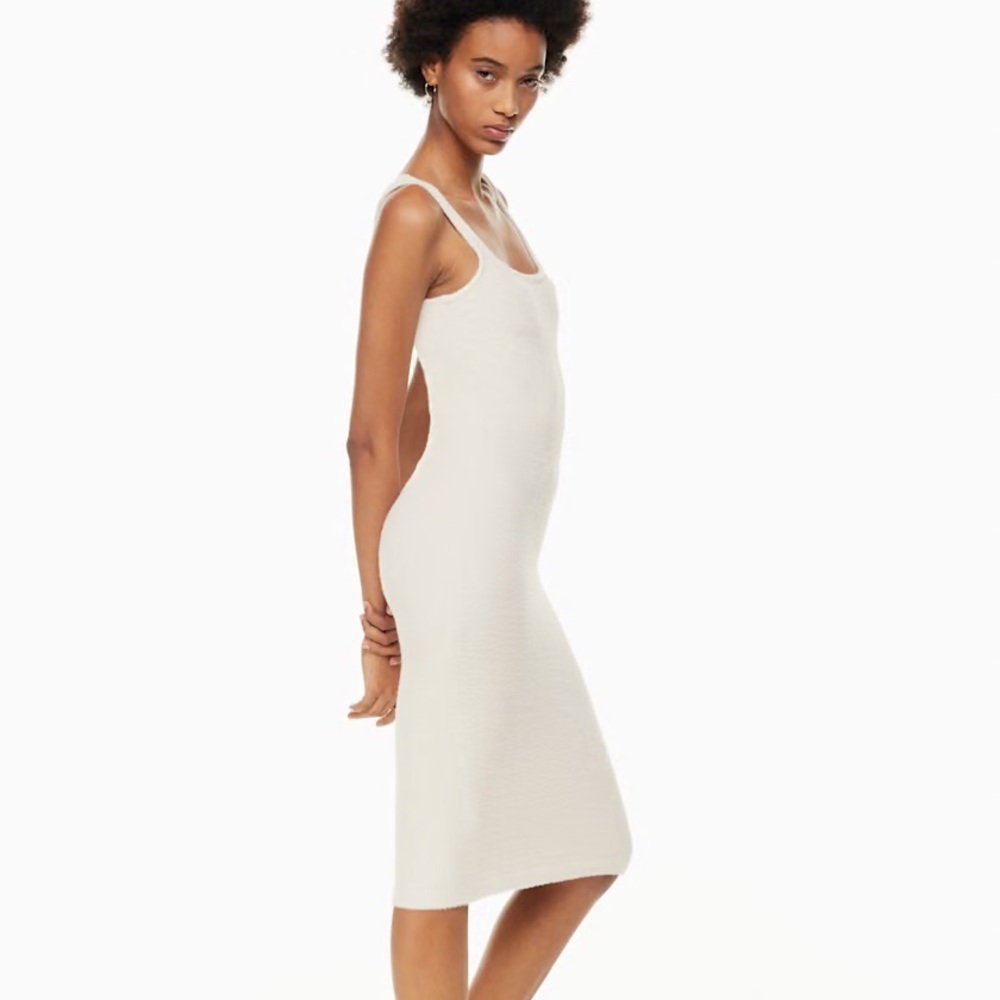 Aritzia Wilfred Free Hush Knit Tank Dress Silver Birch - Size XXS